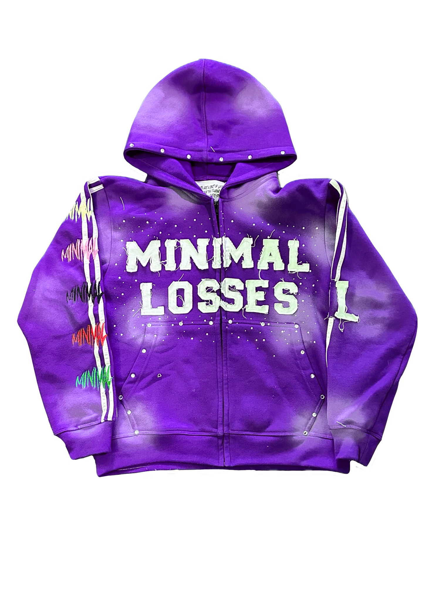 PURPLE I HATE LOSING ZIP-UP