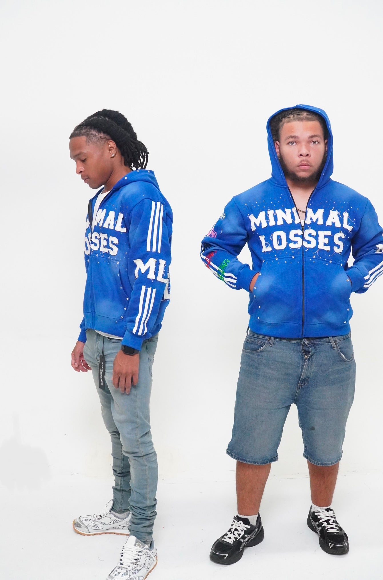 BLUE I HATE LOSING ZIP-UP