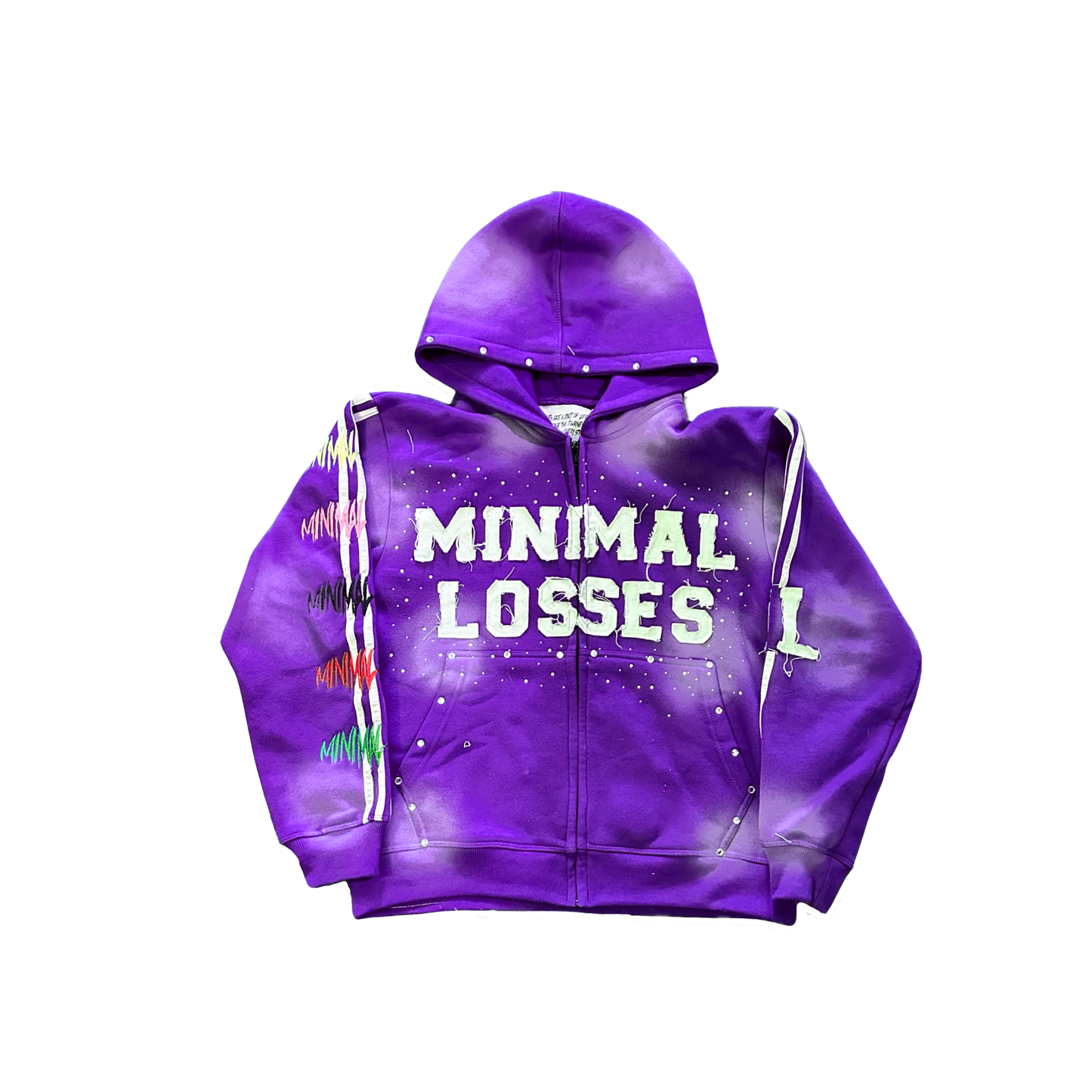 PURPLE I HATE LOSING ZIP-UP