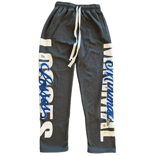 ML Blue Rhinestone Sweatpants