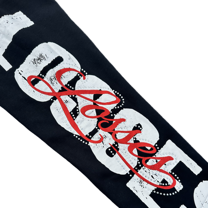 ML Red Rhinestone Sweatpants