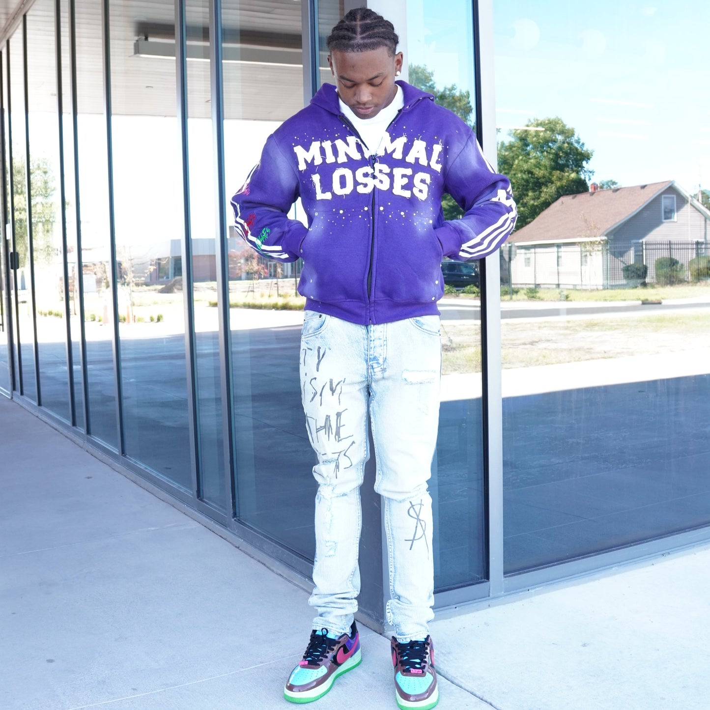 PURPLE I HATE LOSING ZIP-UP