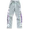 PURPLE RHINESTONE SWEATPANTS