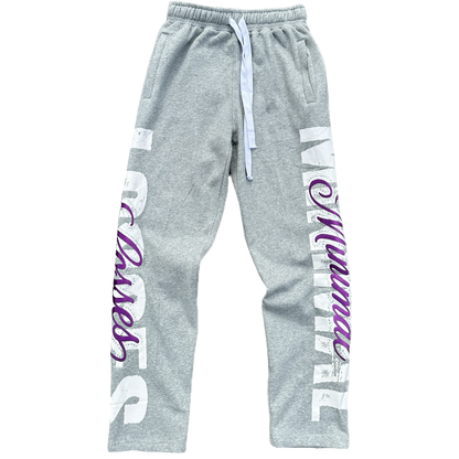 ML Purple Rhinestone Sweatpants