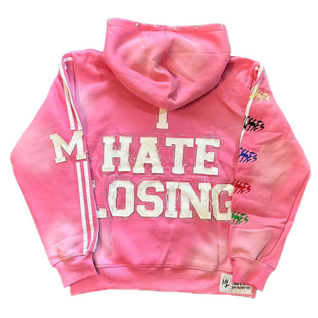 PINK I HATE LOSING ZIP-UP