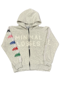 GRAY I HATE LOSING ZIP-UP