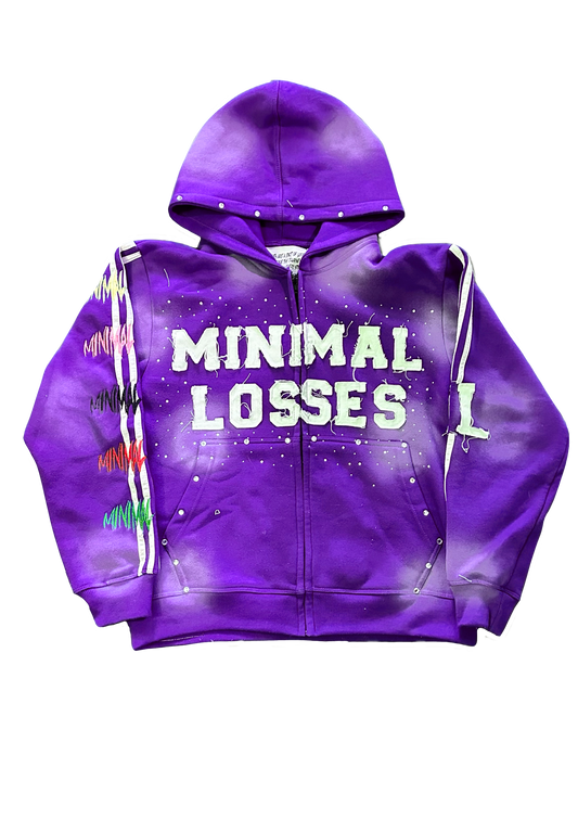 PURPLE I HATE LOSING ZIP-UP
