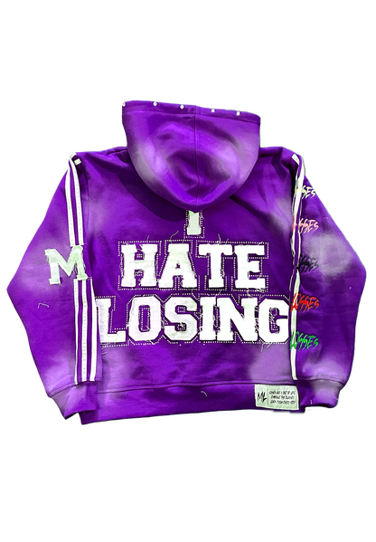 PURPLE I HATE LOSING ZIP-UP