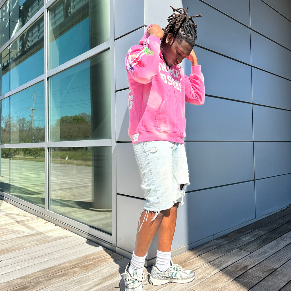 PINK I HATE LOSING ZIP-UP