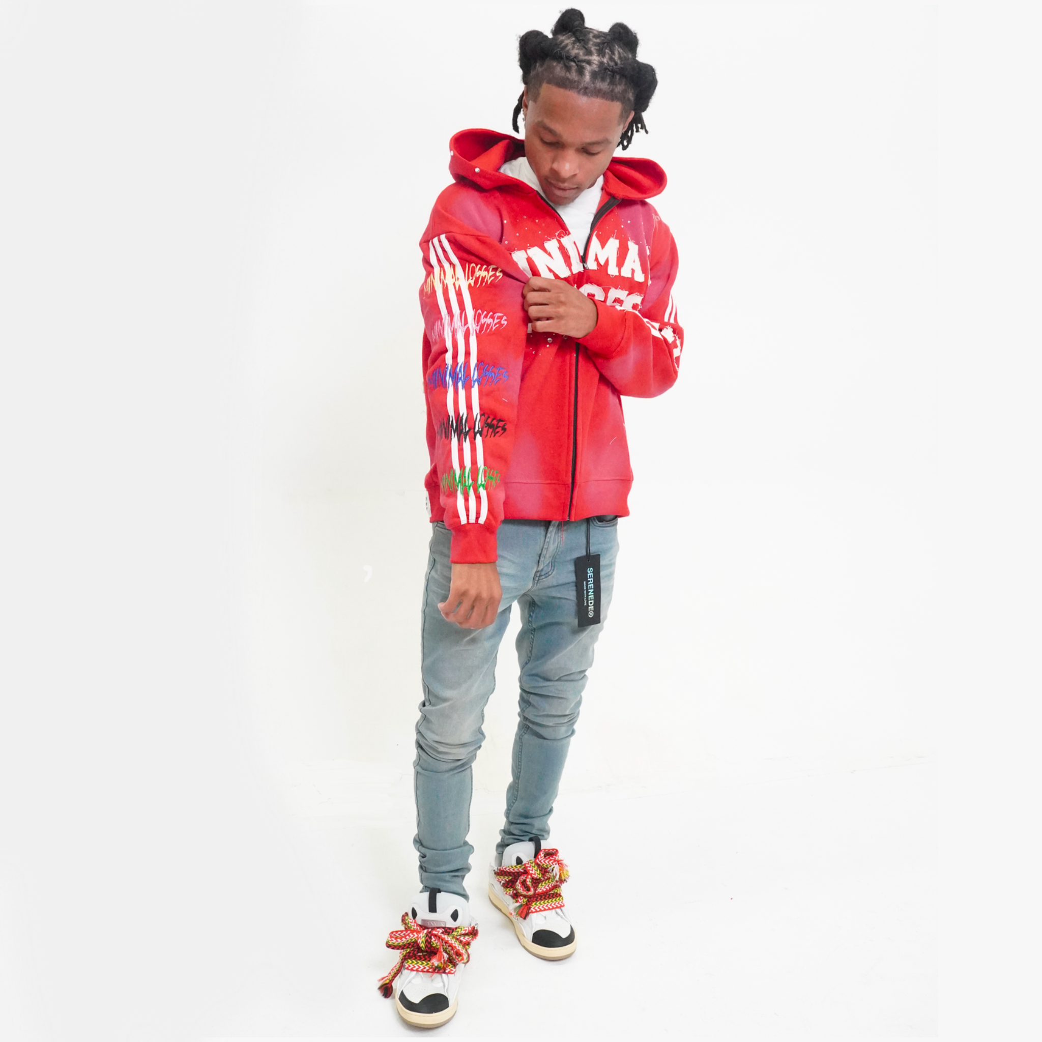 RED I HATE LOSING ZIP-UP