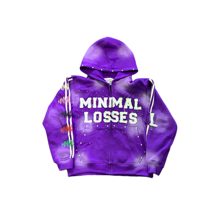 PURPLE I HATE LOSING ZIP-UP