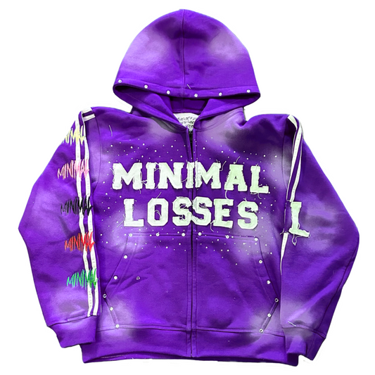 PURPLE I HATE LOSING ZIP-UP